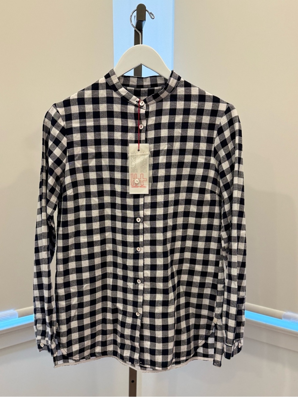 H+ Hannoh Wessel Cosma Shirt - Navy Check